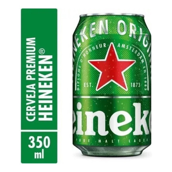 Cerveja Heineken Premium Puro Malte Lager Lata 350ml