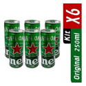 Cerveja Heineken Premium Puro Malte Lager Lata 250ml 6 Un
