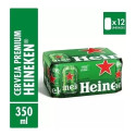 Cerveja Heineken Premium Puro Malte Lager Lata 350ml 12 Un